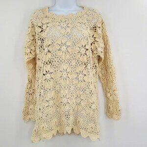 Lydia Jane Ltd. Hand Knitted Crochet Sweater